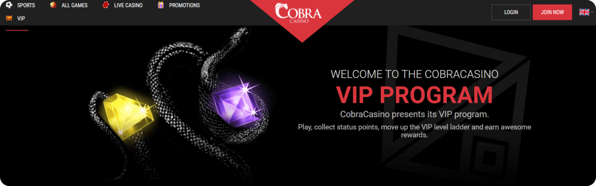 Cobra Casino VIP Program
