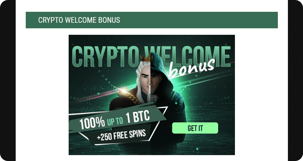 King Billy Crypto Bonus